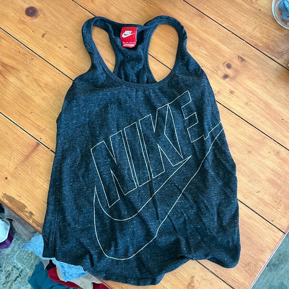 Gray Nike Workout Tank